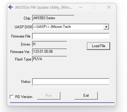 Jms583 firmware hot sale